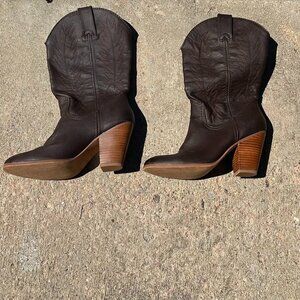 Miranda Lambert Brown Cowboy Boots 6 1/2M